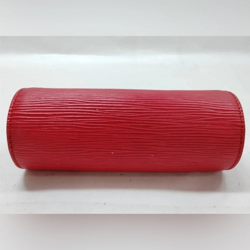 Louis Vuitton Red Epi Leather Cylinder Wristlet